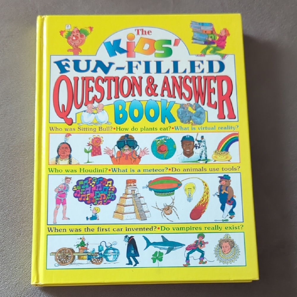 Kids' Fun-Filled Question & Answer Book - Yellow Cover